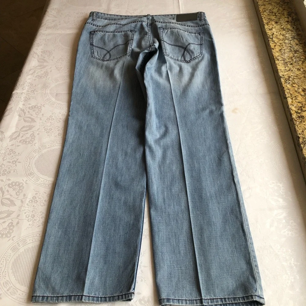 Calvin Klein Jeans Straight-Leg Regular-Fit Blue Denim Jeans Pants Men’s Size 38